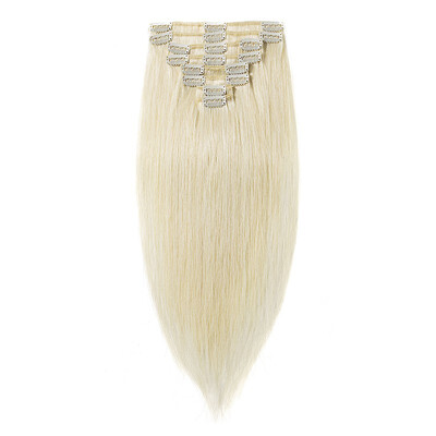 

100 Remy Human Hair Extensions Clip in Hair Grade 7A Quality Full Head 8pcs 18clips Long Soft Silky Straight for Women
