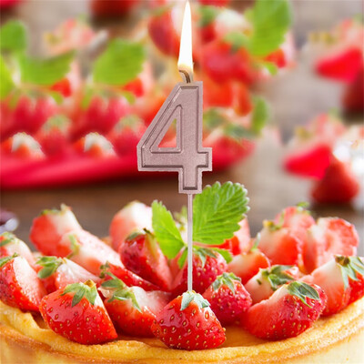 

Toponeto Rose Gold Number 1 Birthday Numeral Candles Cake Decor for AdultsKids Party