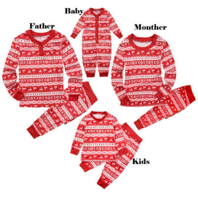 

Xmas Family Matching Pajamas Set WomenMen &Kids Sleepwear Nightwear Clothes