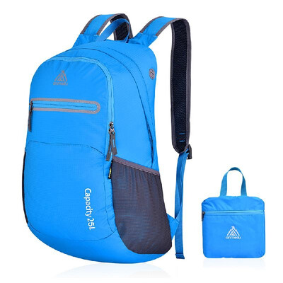 

25L Lightweight Outdoor Backpack Camping Hiking Outing Cycling Folding Bag Pack Water Resistant Daypack Shoulder Bag