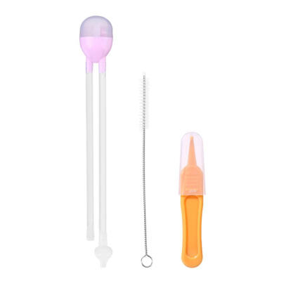 

3pcs Safety Baby Nasal Aspirator Set Anti-reflux Silicone Snot Cleaner