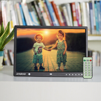 

Andoer 15 Inch Large Screen LED Digital Photo Frame Desktop Album 1280 800 HD Music Video eBook Clock Calendar Functions wit
