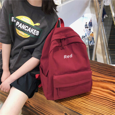 

Retro-Gusen shoulder bag female canvas Korean version of high school students ins campus simple&ancient girl bag