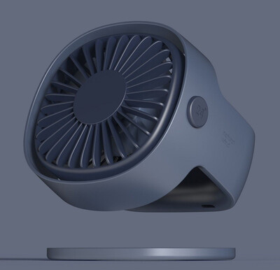 

Kiirie USB Fan Built-in Battery Portable Wireless Fan with Silicone base Suitable for Outdoorshome&office