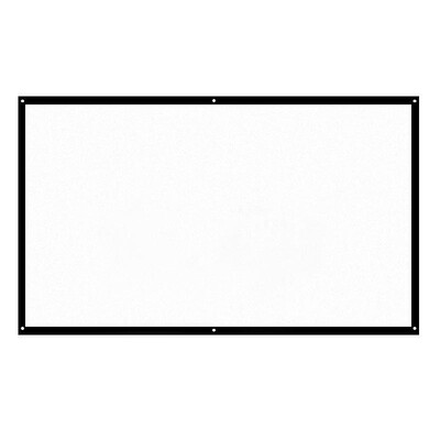 

H84 84 Portable Projector Screen HD 169 White Dacron 84 Inch Diagonal Video Projection Screen Foldable Wall Mounted for Home Th