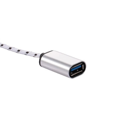 

Micro USB OTG Cable Micro USB Male to USB30 Adapter Data Transfer Cord for Samsung XiaomiSilver