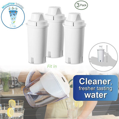 

〖Follure〗3 PCS Alkaline Purify Water Pitcher Replacement Filters For Brita & Mavea