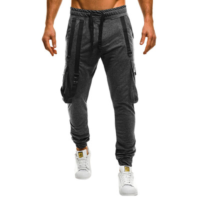 

Gobestart Men Camisole Pocket Overalls Casual Pocket Sport Work Casual Trouser Pants