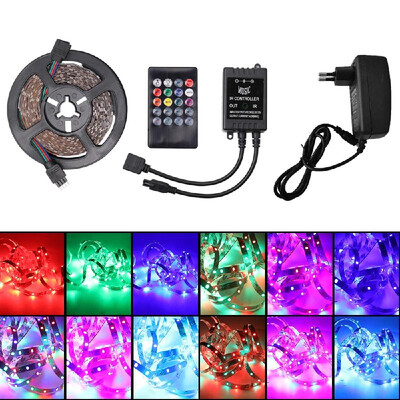 

RGB LED Strip Flexible Light 1 5M 60Ledm Music IR Remote Controller Home Decoration LED Stripe