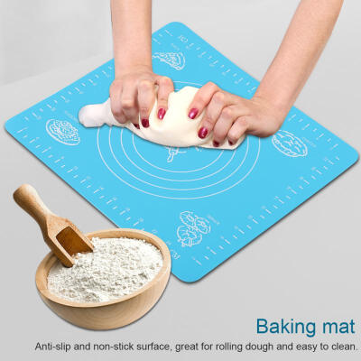 

Greensen Anti-slip Silicone Baking Mat Non-stick Rolling Dough Pad for Bakeware Liner