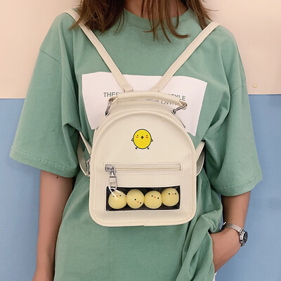 

Female bag 2019 new fashion transparent bag summer small fresh girl messenger bag wild ins super fire backpack