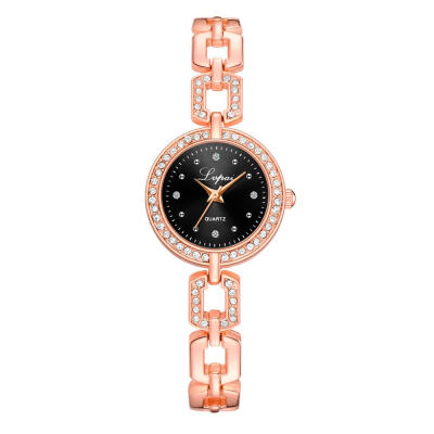 

Womens Watches Fashion With Rhinestone Bracelet Ladies Watch Simple Clock Dress Gift Wristwatch Luxury Bayan Kol Saati