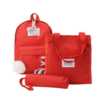 

Tailored Childrens Backpack Pupils School Bag Pencil Bag Tutorial Purse Backpack 3Pcs