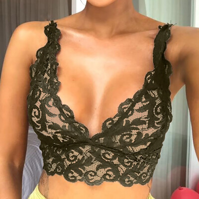 

〖Follure〗Women Lingerie Corset Lace Flowers Bralette Bralet Bra Tank Cami Crop Underwear