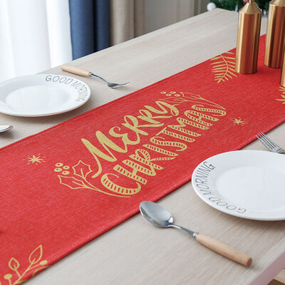 

Christmas Table Flag Cotton Tablecloth Tv Cabinet Cover Bed Flag Festival Party Home Decor