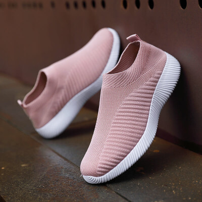 

FAN PAO big size 35-43 Women running sport shoes sock slip ons loafers sneakers yeezy air boost for girl outdoor walking footwear