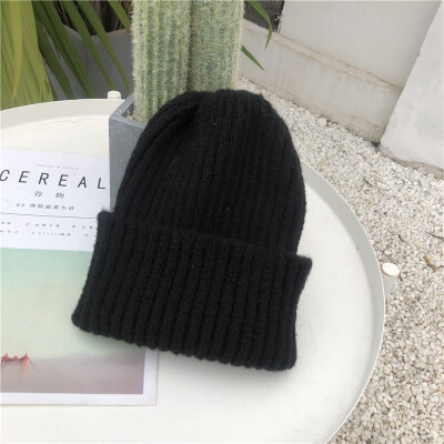 

Hat Womens Korean version wool hat autumn&winter Mohair hat outdoor warm knitting Pullover student hat wholesale