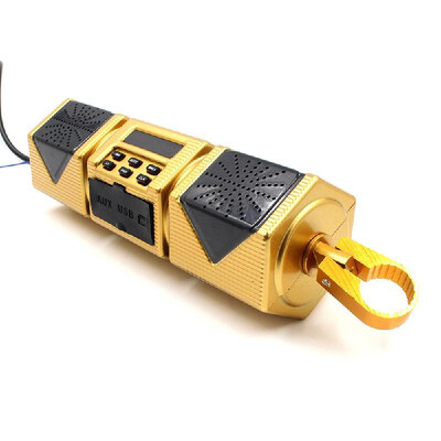 

Motorcycle Speaker BT Audio Player Water-resist Stereo Speakers FM Radio MP3 Subwoofer Motorbike Electronic Accessories