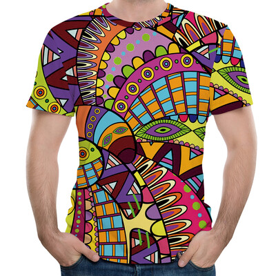 

Men 3D Print T-Shirt Basic Tee Round Neck Short Sleeve Shirt Blouse Tops Holiday