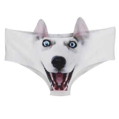 

Women 3D Print Cute Underwear Push Up Cat Ears Briefs G-string Beachwear