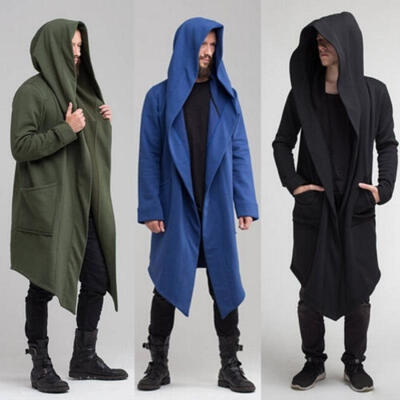 

Men&39s Autumn Cardigan Hoodie Warm Hooded Coat Jacket Burning Man Costume Cosplay