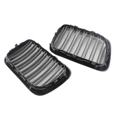 

1 Pair 5113819515251138195151 Gloss Color Double Line Car Front Grilles Replaement for BMW E36 97-99