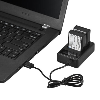 

Andoer LCD2-LPE10 Compact Dual Channel LCD Camera Battery Charger USB Input LCD Display for Canon LP-E10 Camera Battery for Canon