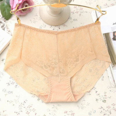 

Sexy Lace Panties Women Fashion Cozy Lingerie Tempting Pretty Briefs High Quality Cotton Mid-Rise Cute Women Underwear