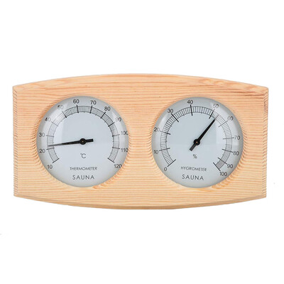 

〖Follure〗Thermometer&Hygrometer 2 In 1 Wood Hygrothermograph Room Accessories