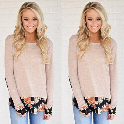 

Fashion Women Loose Long Sleeve Tops Blouse Shirt Casual Cotton Sweater Pullover