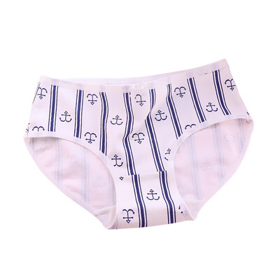 

Cotton Panties For Women Stripes Letters Print Women Underwear Mid-Rise Women Panties Briefs Sexy Panties Lingerie Underpants