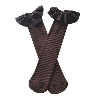 

Baby Girl Socks Cute Leopard Design Cotton Long Socks Party Infant Children Soft Crib Leg Warmer Socks