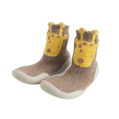 

Newborn Baby Cartoon Rubber Sole Soft Shoes Boys Girls First Walkers Shoes Infant Toddler Soft Sole Anti-slip Shoes Floor Socks