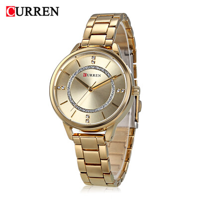 

Curren 9006 Women Quartz Watch Crystal Dial Female Wristwatch