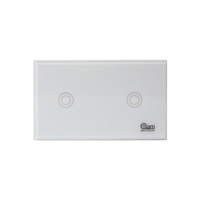 

NEO COOLCAM Z-wave Wifi Wall Light Switch 2 Gang Wireless Smart Remote Control US