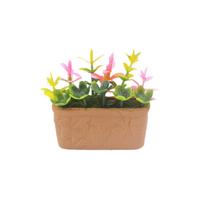 

Siaonvr Simulation Decoration Dollhouse Miniature Scene Potted Plant Pretend Play Toy