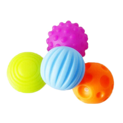 

YIWULA4PC The Tactile Senses Toys Development Baby Hand Ball Toy Training Soft Ball