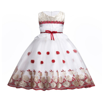 

Summer Flower Girl Dress Ball Gowns Kids Dresses For Girls Party Princess Girl Clothes For 3-14 Year Birthday Dress