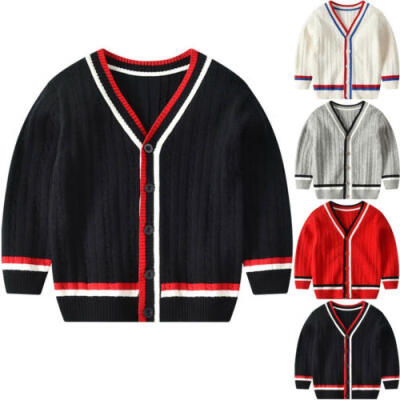 

Toddler Kid Baby Boy Girl Autumn Warm Knitted Sweater Cardigan Tops Coat Outwear