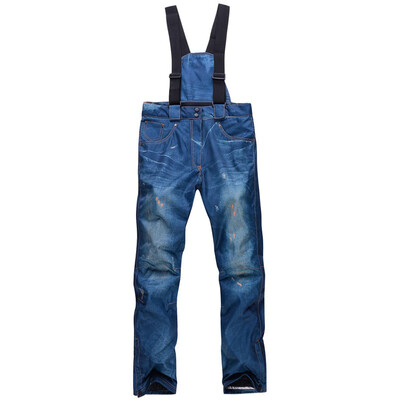

SAENSHING Women Ski Pants Breathable Snowboarding Pants Women Windproof Waterproof denim Ski Pants Zipper Ski Trousers Women