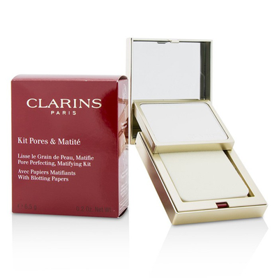 

CLARINS - Pore Perfecting Matifying Kit with Blotting Papers 65g02oz