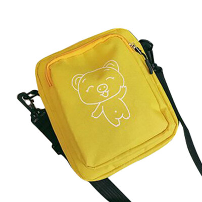 

Casual Womens Cartoon Pig Print Square Crossbody Shoulder Bag Canvas Pouch