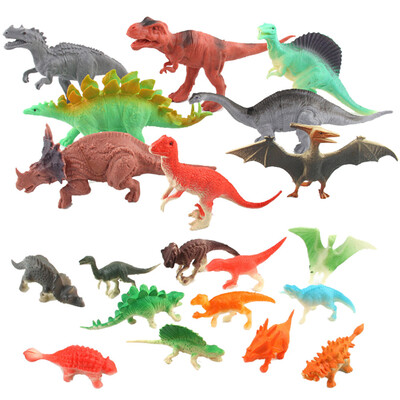 

YIWULA20 Pieces Dinosaur Toy Jungle Dinosaur Toy Set For Boy Girl
