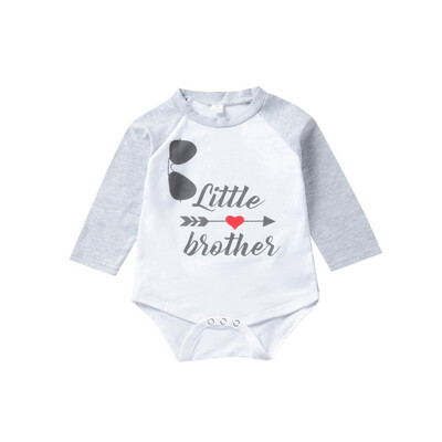 

Newborn Baby Bodysuit Summer Clothes Boys Girls Jumpsuit Letter Long Sleeve Cotton Clothes Infant Outfits 0-18M for Kids Gifts