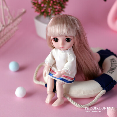 

〖Follure〗Fashion Girl Joints Doll Simulation 3D Doll Cuddle Gift Soft Body For Girl Toy