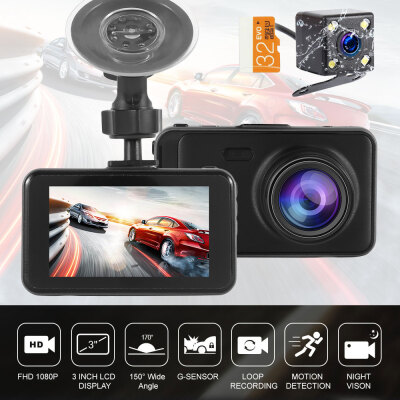 

Dash Cam for Cars with Full HD 1080P 170 Degree Super Wide Angle Cameras