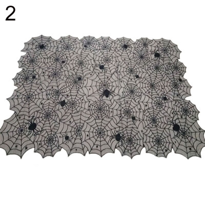 

Halloween Party Decoration Lace Spider Web Cobweb Table Runner Tablecloth Cover