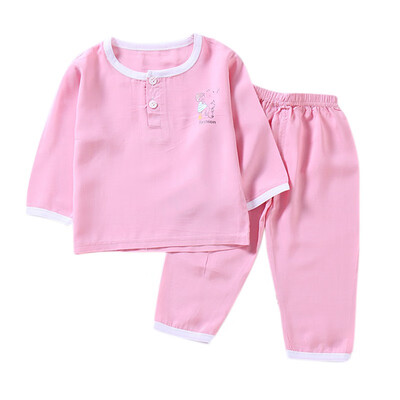 

Baby Sleepwear Set Toddler Baby Boys Girls Cotton Long Sleeve Blouse TopsTrousers Sleepwear Pajamas Set Children Clothes