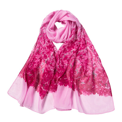 

Gobestart Fashion Women Flower Printing Long Soft Wrap Scarf Shawl Scarves