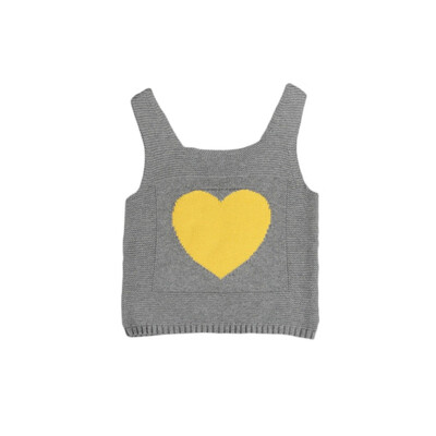 

Baby Girls Vest Summer Toddler Kids Girls Cotton Breathable Love Print Princess Cute Sweet Sleeveless Sling Casual Tops
